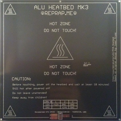 Нагревательная панель 200х200х3мм Alu MK3